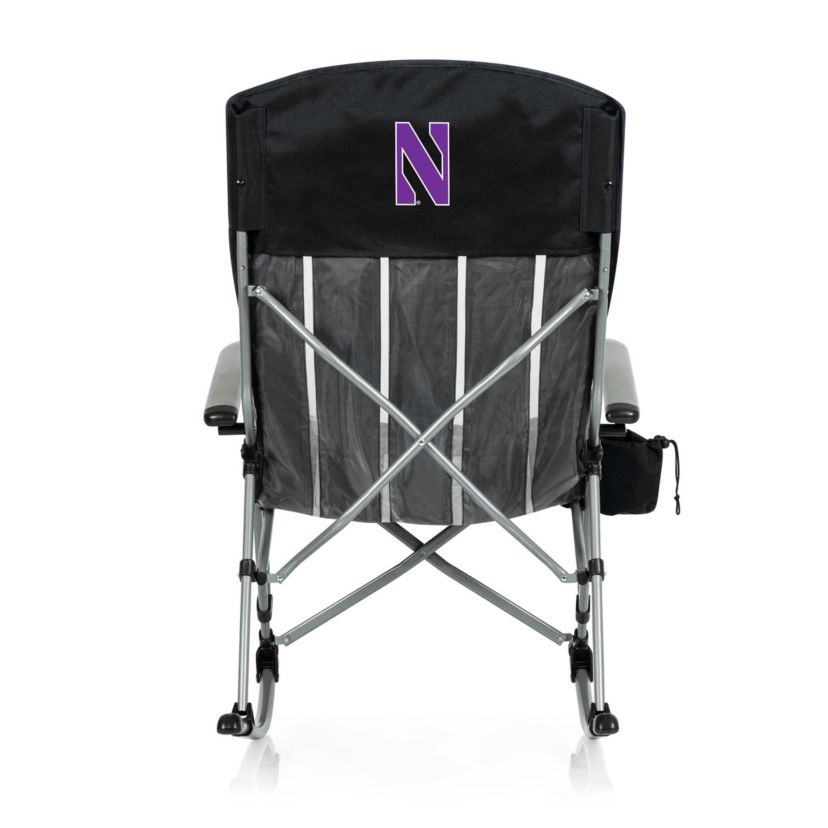 NCAA Northwestern Wildcats Outdoor Rocking Camp Chair
