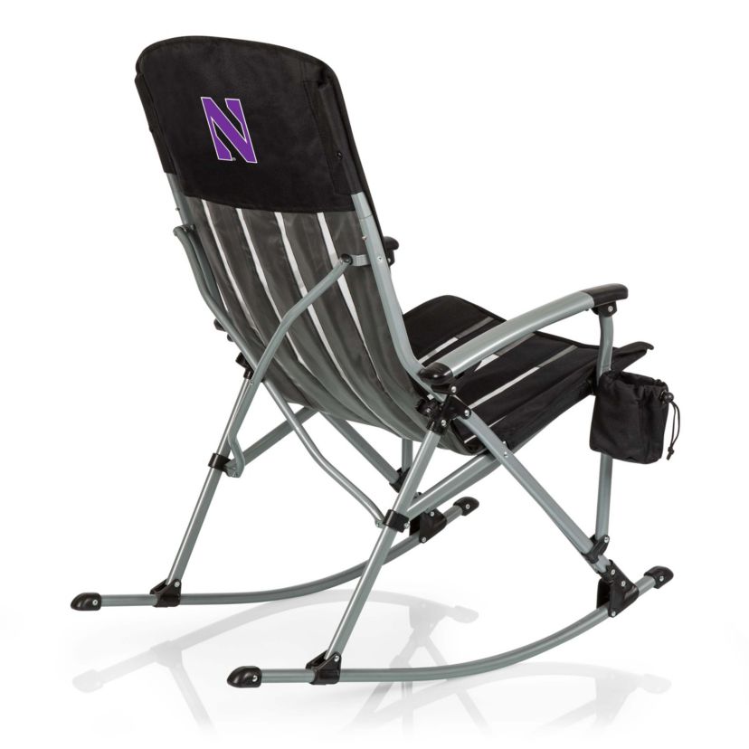 NCAA Northwestern Wildcats Outdoor Rocking Camp Chair