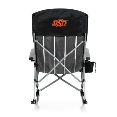 Picnic Time NCAA Oklahoma State Cowboys Outdoor Rocking Camp Chair