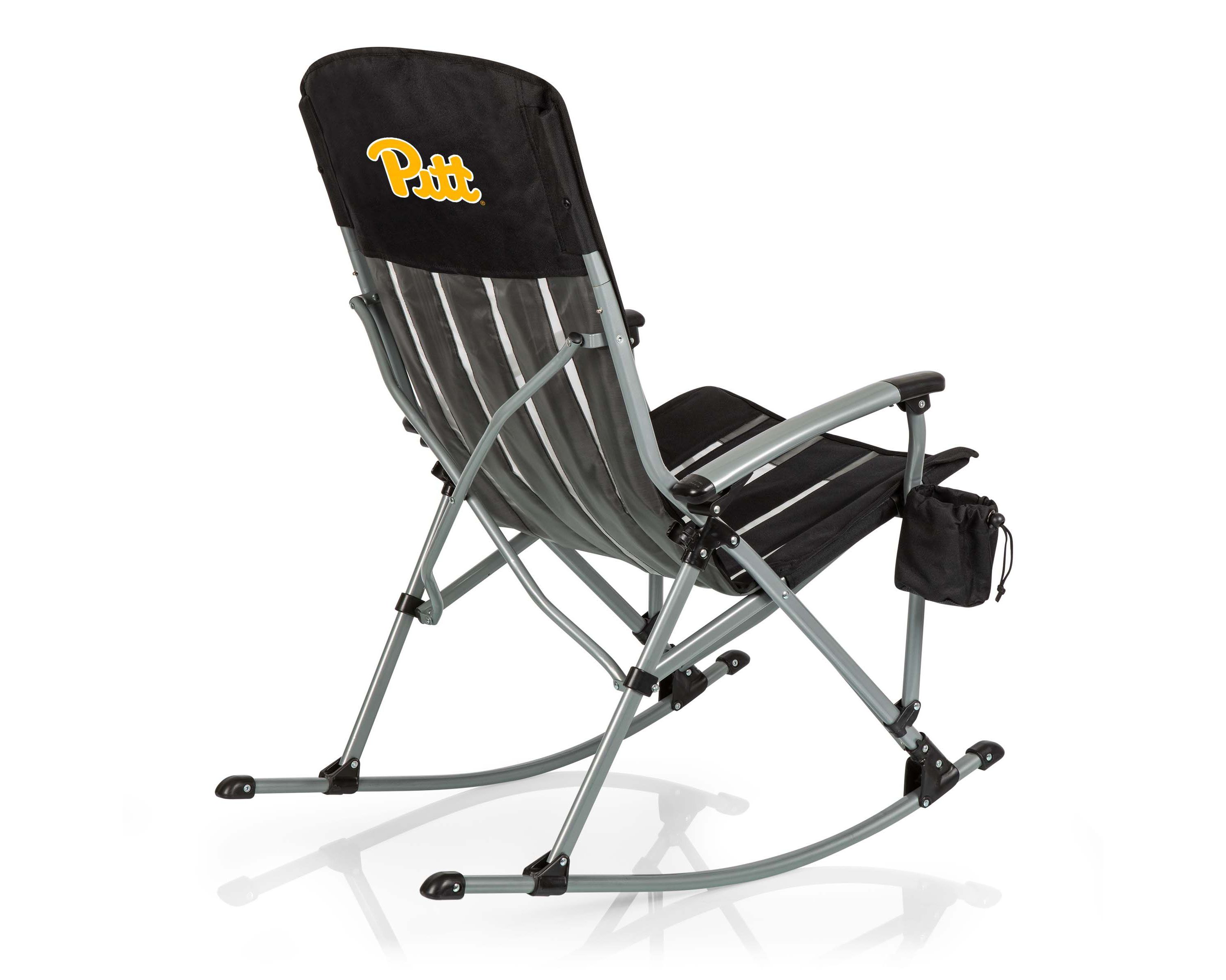 NCAA Pittsburgh Panthers Outdoor Rocking Camp Chair