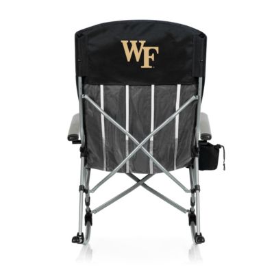 Picnic Time NCAA Wake Forest Demon Deacons Outdoor Rocking Camp Chair