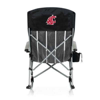 Picnic Time NCAA Washington State Cougars Outdoor Rocking Camp Chair