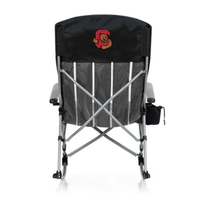 Picnic Time NCAA Cornell Big Red Outdoor Rocking Camp Chair