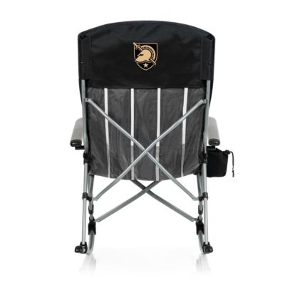 Picnic Time NCAA Army Black Knights Outdoor Rocking Camp Chair