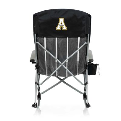 Picnic Time NCAA Appalachian State Mountaineers App State Mountaineers Outdoor Rocking Camp Chair