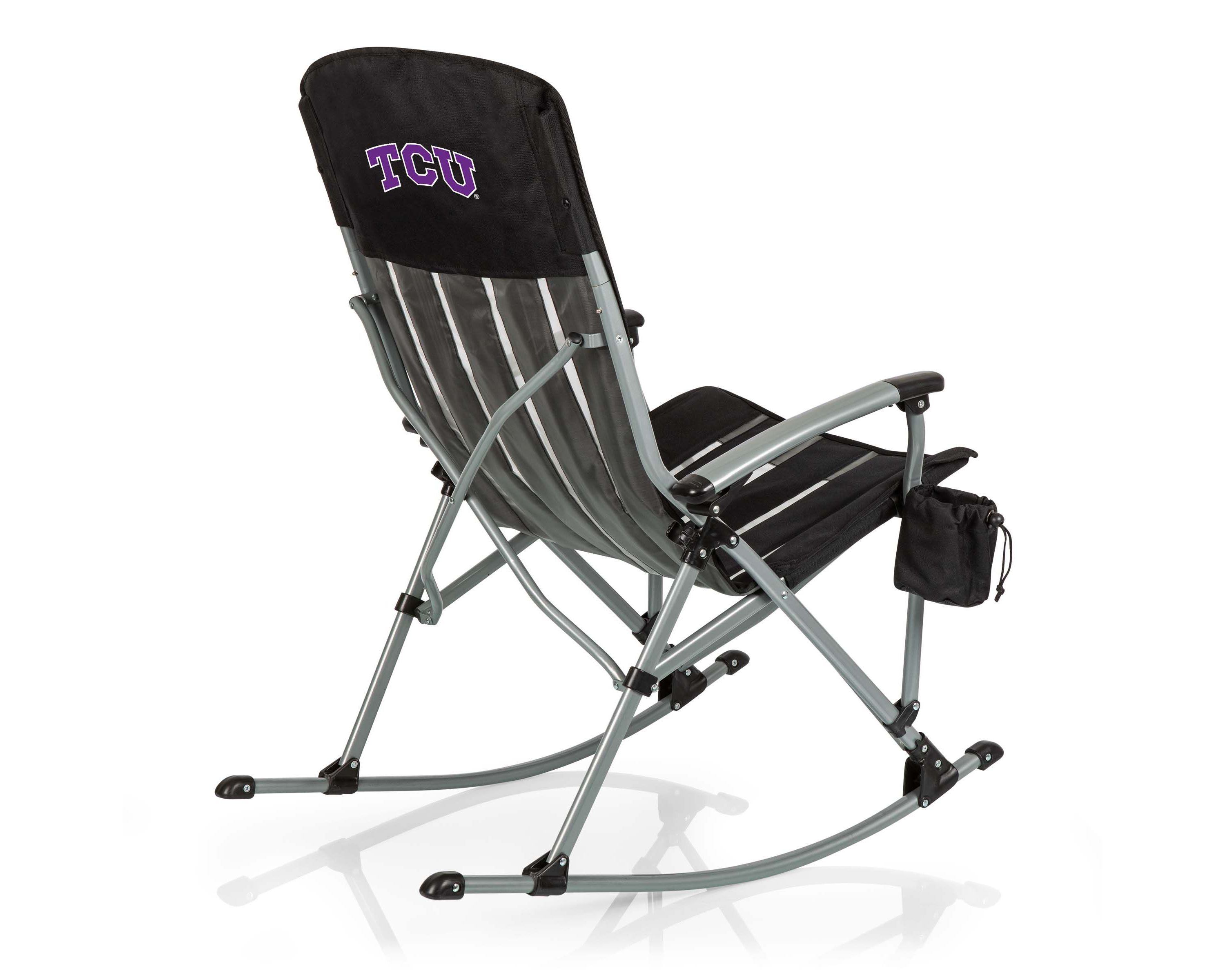 NCAA TCU Horned Frogs Outdoor Rocking Camp Chair