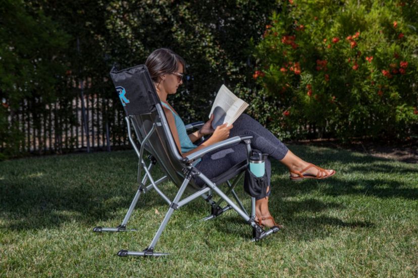 NCAA Rhode Island Rams Outdoor Rocking Camp Chair