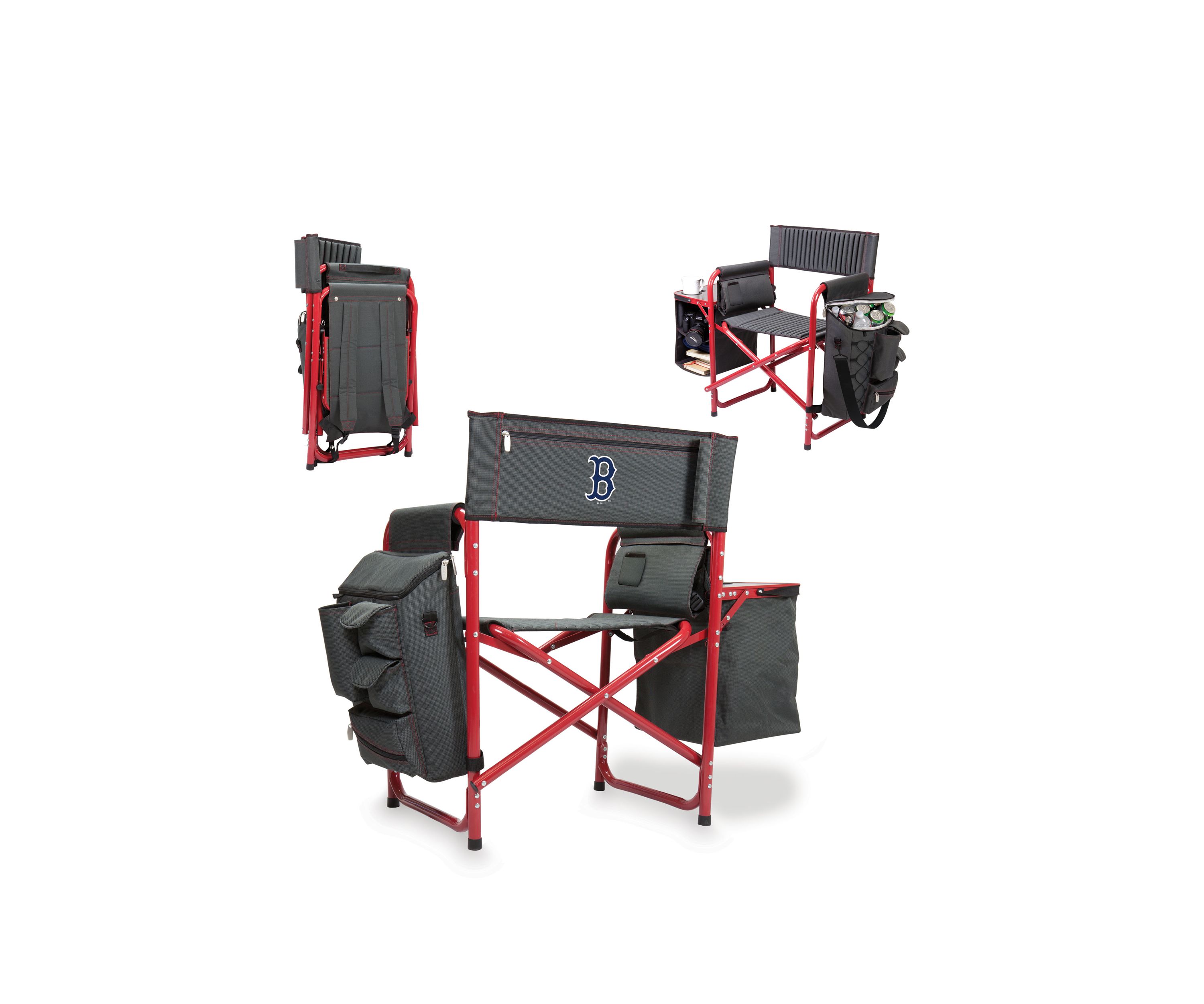 MLB Boston Red Sox Fusion Backpack Chair with Cooler