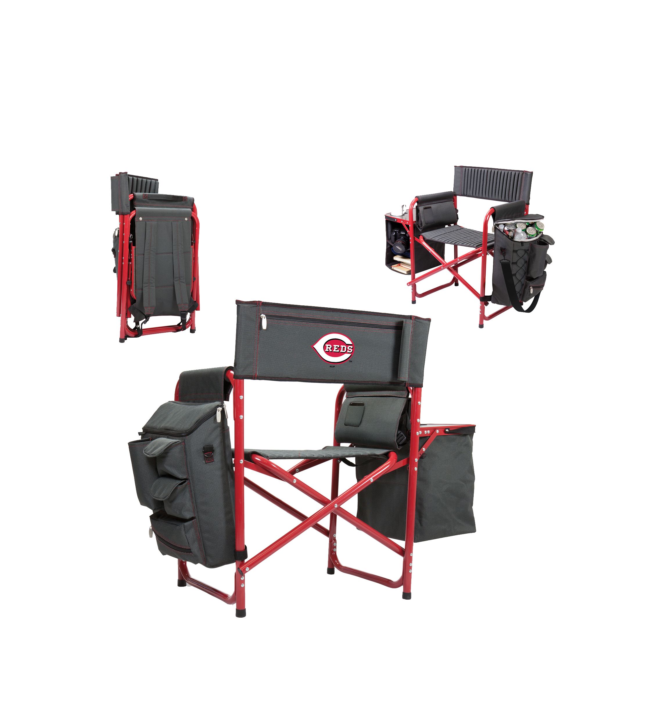 MLB Cincinnati Reds Fusion Backpack Chair with Cooler