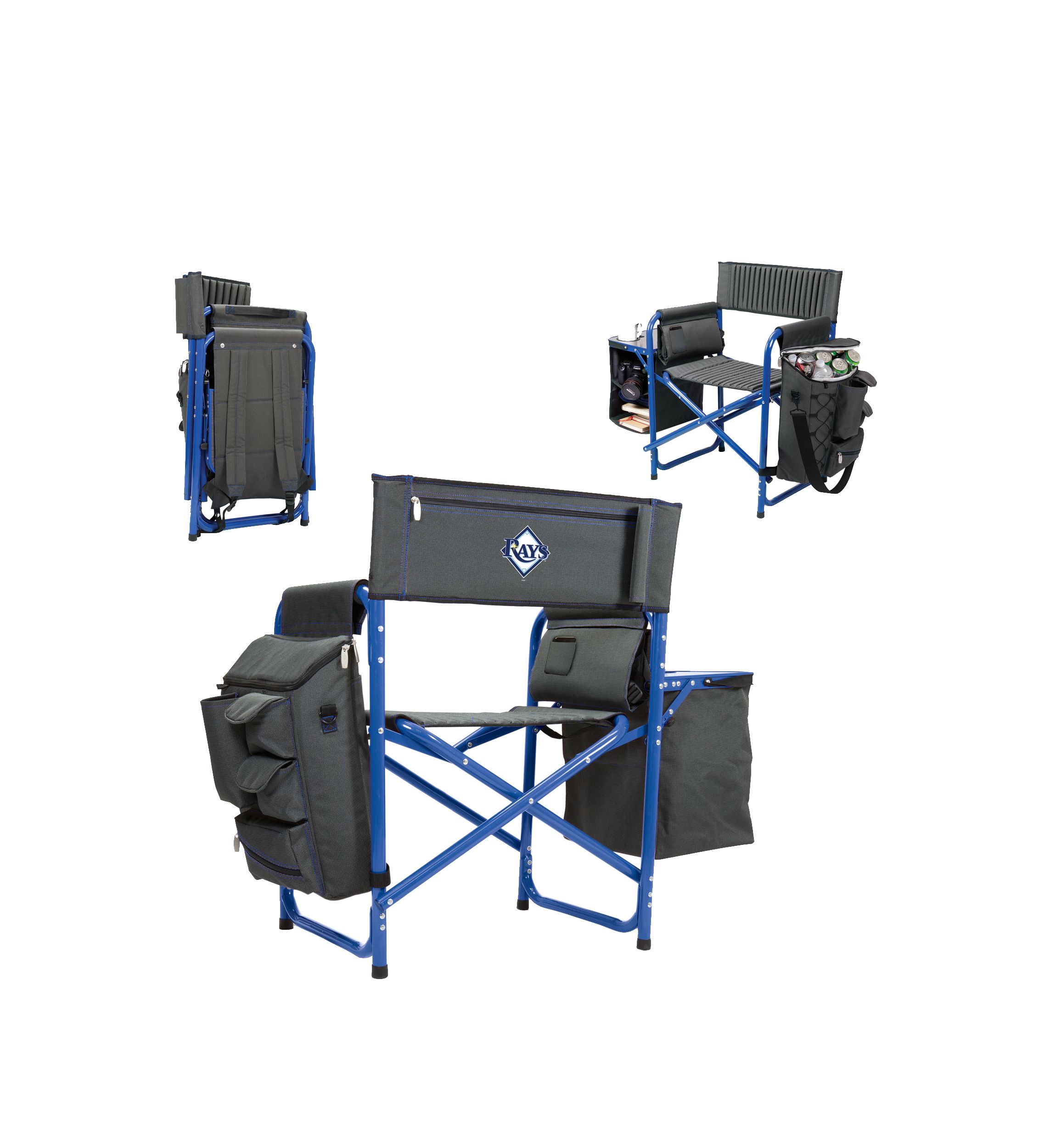 MLB Tampa Bay Rays Fusion Backpack Chair with Cooler