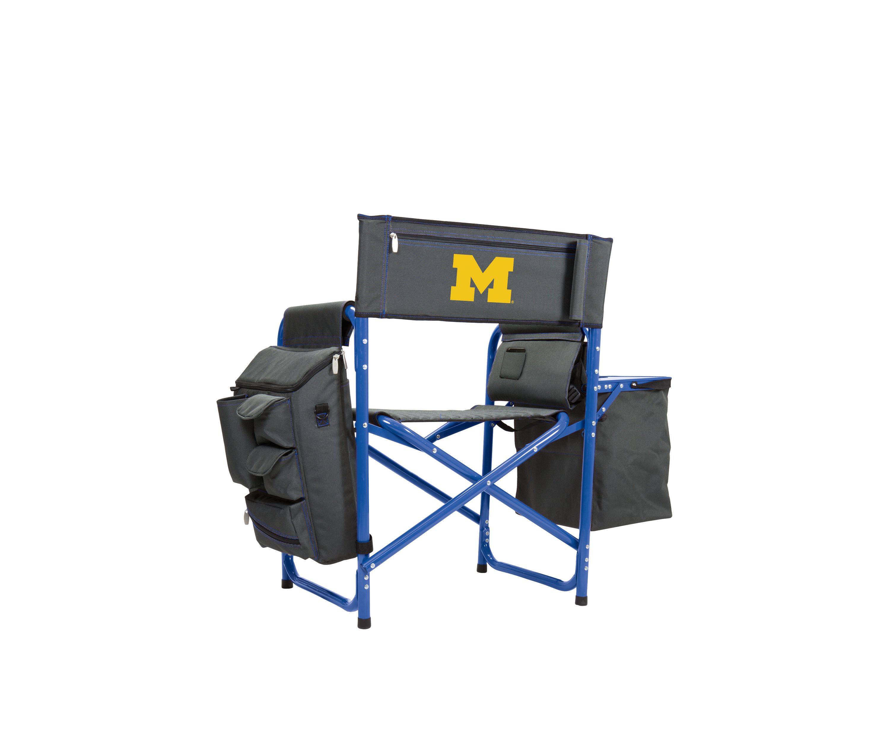 NCAA Michigan Wolverines Fusion Backpack Chair with Cooler