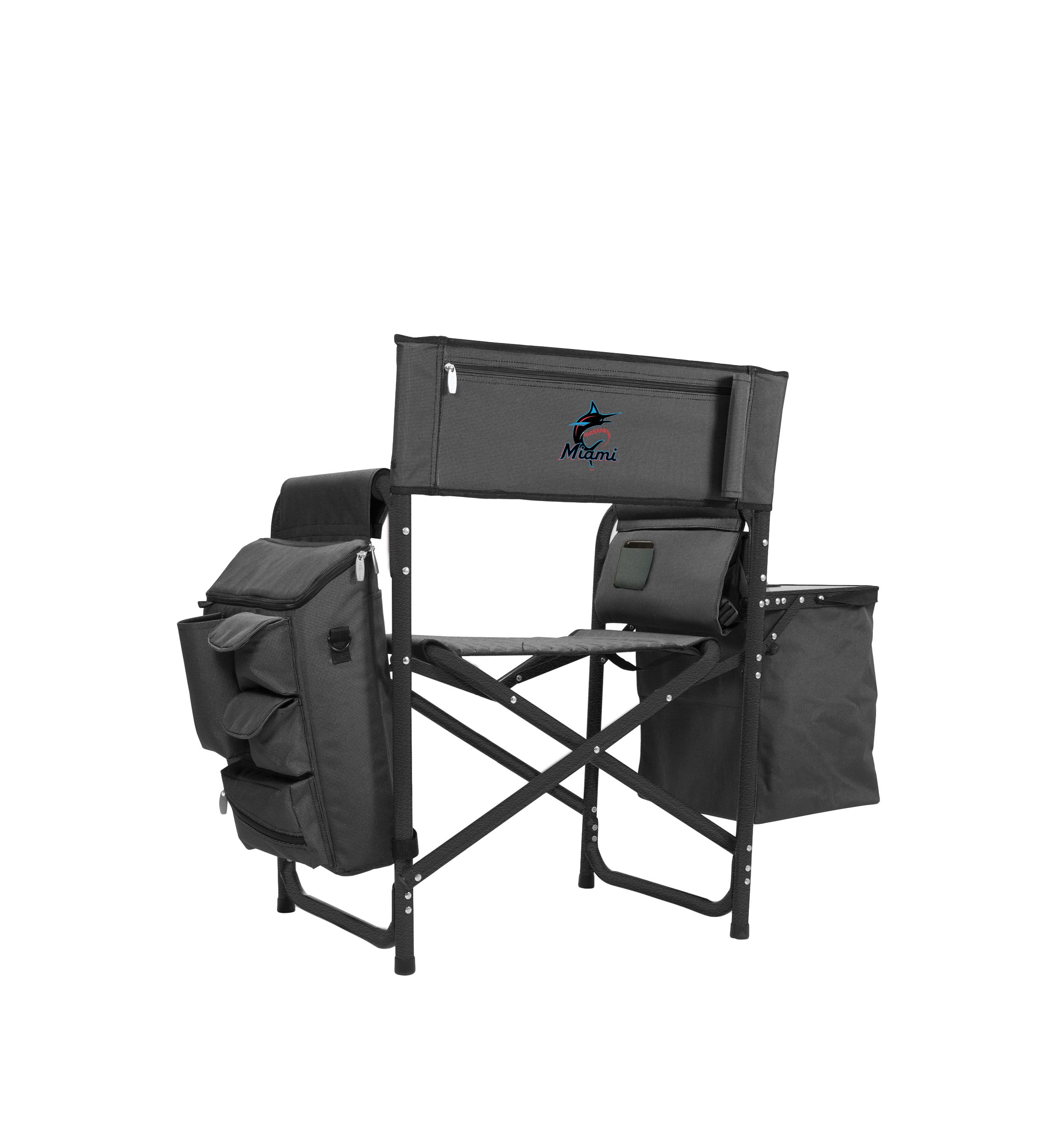 MLB Miami Marlins Fusion Backpack Chair with Cooler