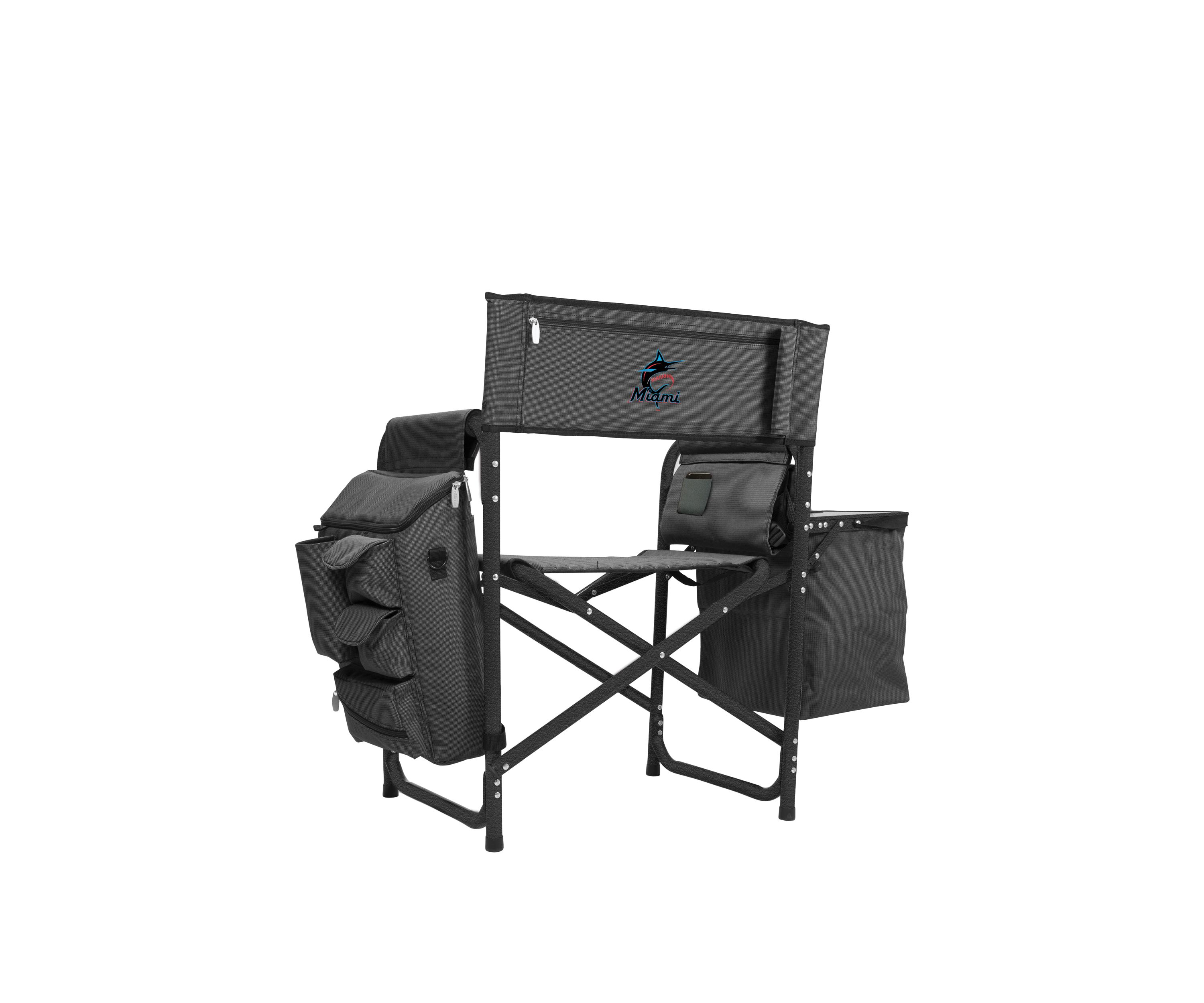 MLB Miami Marlins Fusion Backpack Chair with Cooler