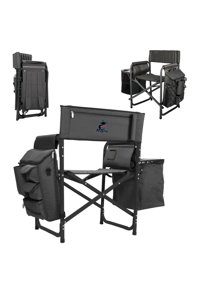 MLB Miami Marlins Fusion Backpack Chair with Cooler