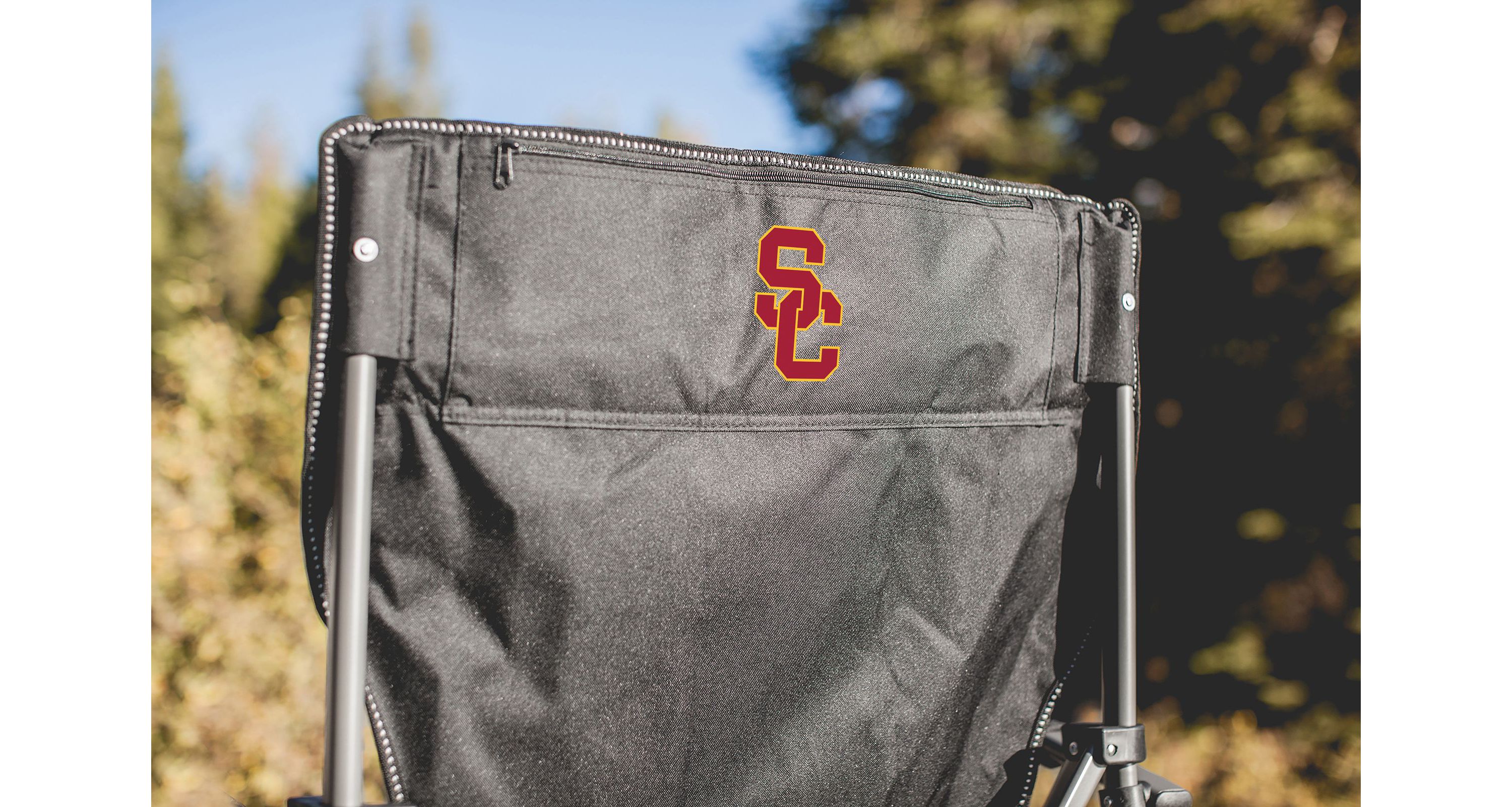 NCAA USC Trojans Big Bear XL Camp Chair with Cooler