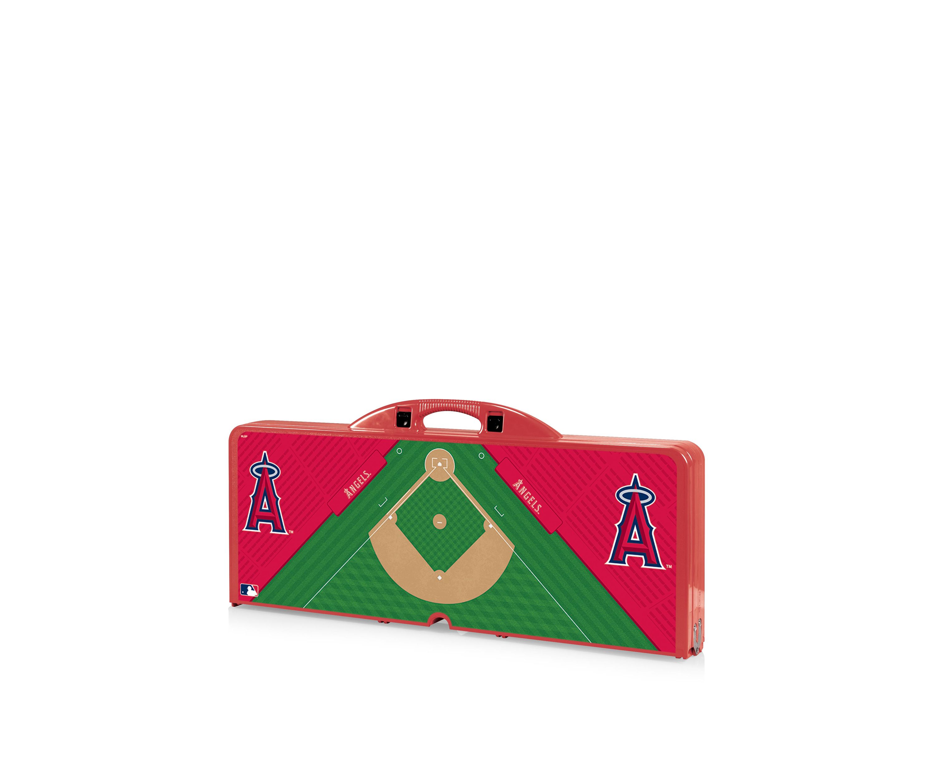 MLB Los Angeles Angels Picnic Table Portable Folding Table with Seats