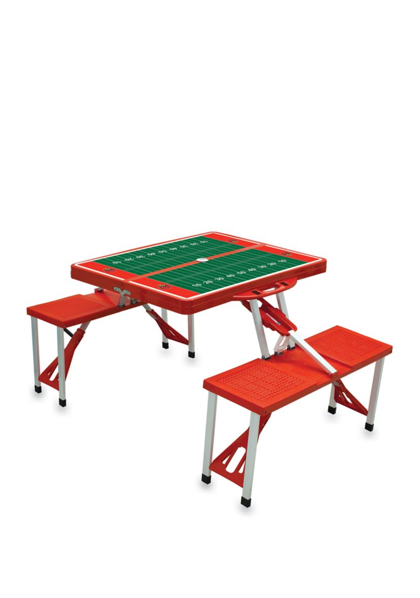 NCAA Louisville Cardinals Picnic Table Portable Folding Table with Seats
