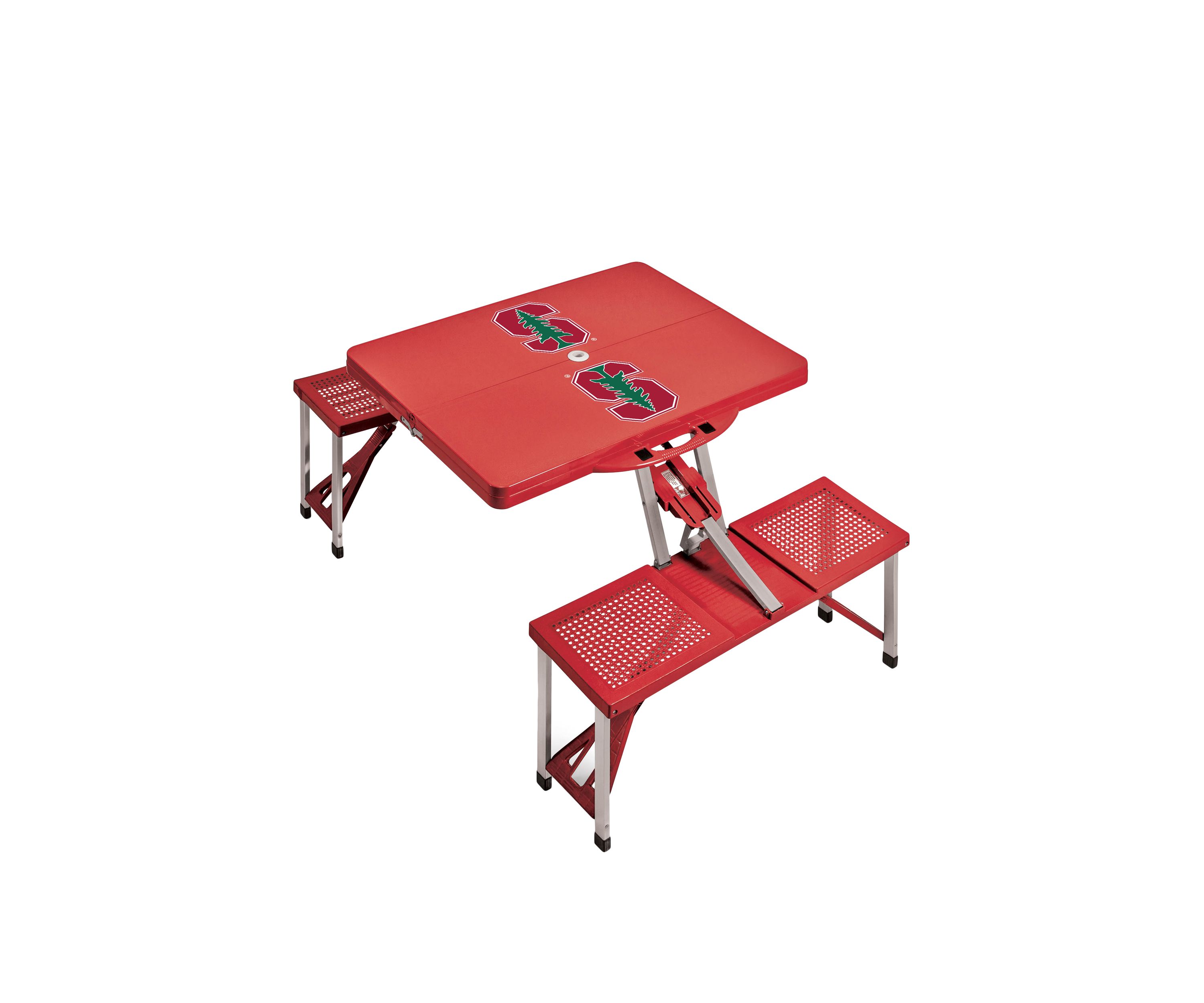 NCAA Stanford Cardinal Picnic Table Portable Folding Table with Seats