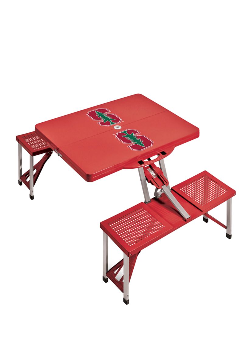 NCAA Stanford Cardinal Picnic Table Portable Folding Table with Seats
