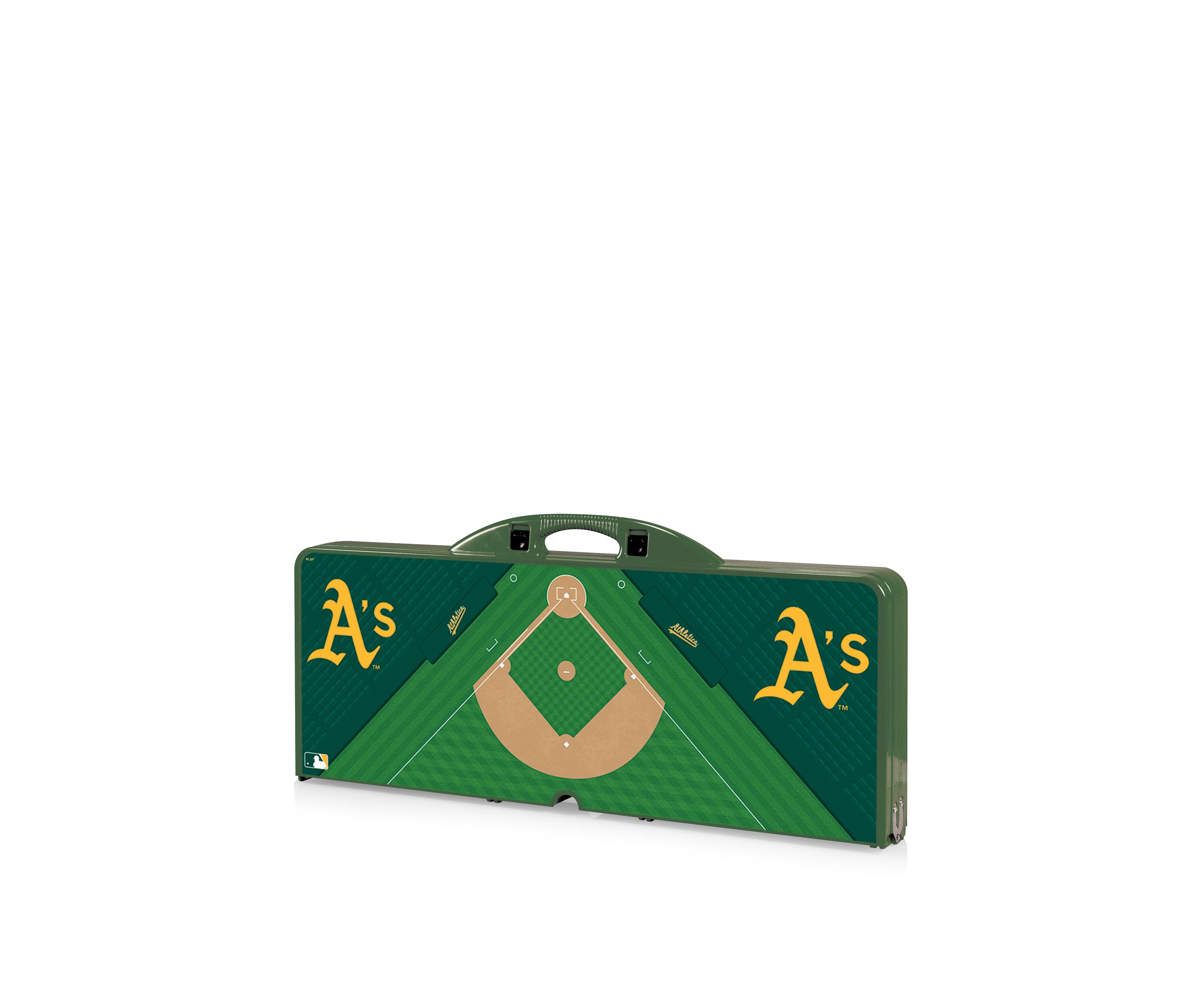 MLB Oakland Athletics Picnic Table Portable Folding Table with Seats