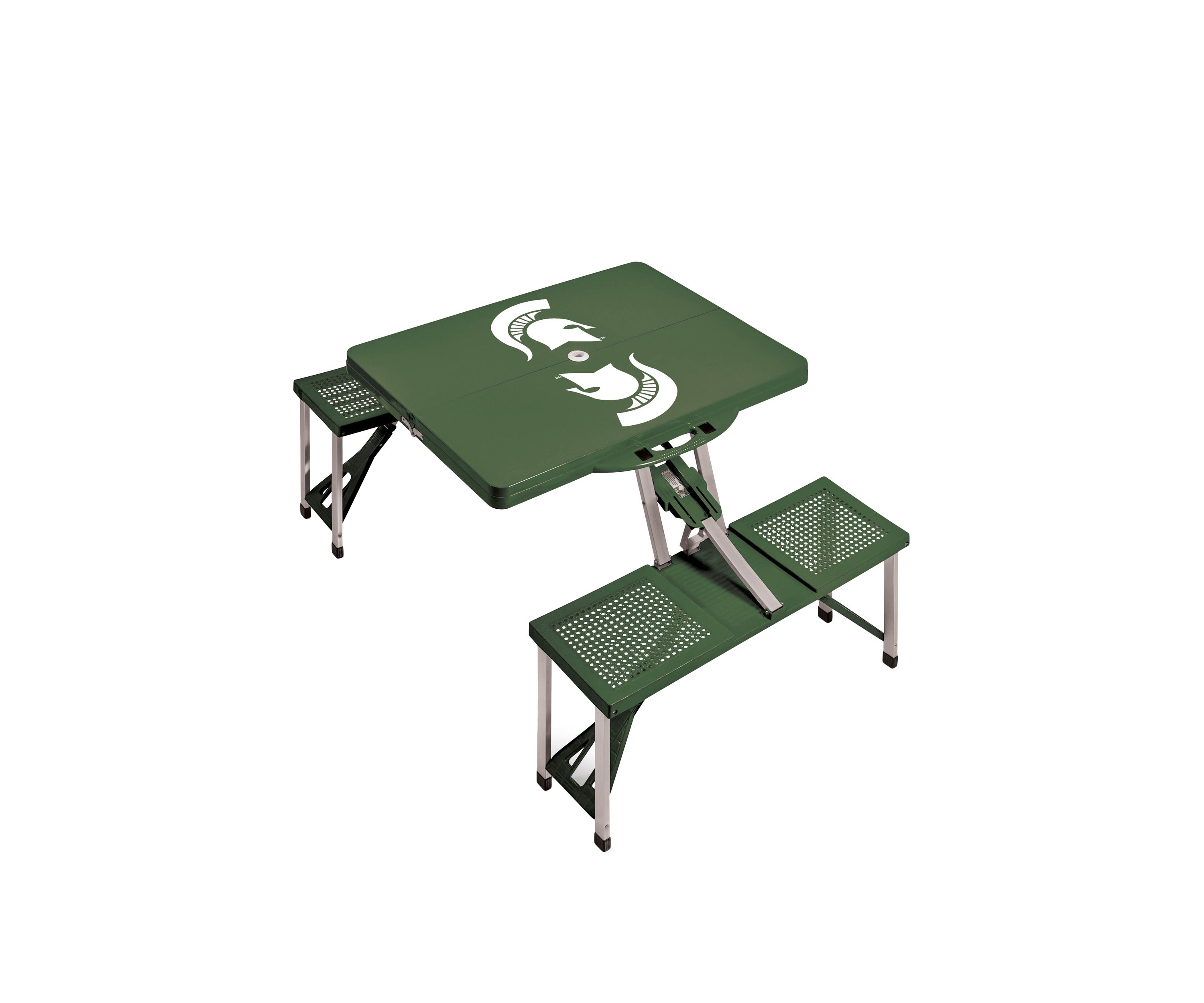 NCAA Michigan State Spartans Picnic Table Portable Folding Table with Seats