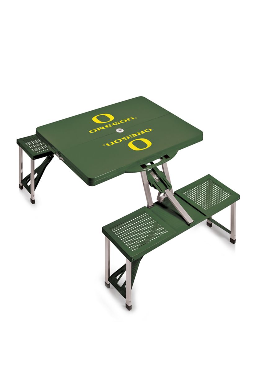 NCAA Oregon Ducks Picnic Table Portable Folding Table with Seats