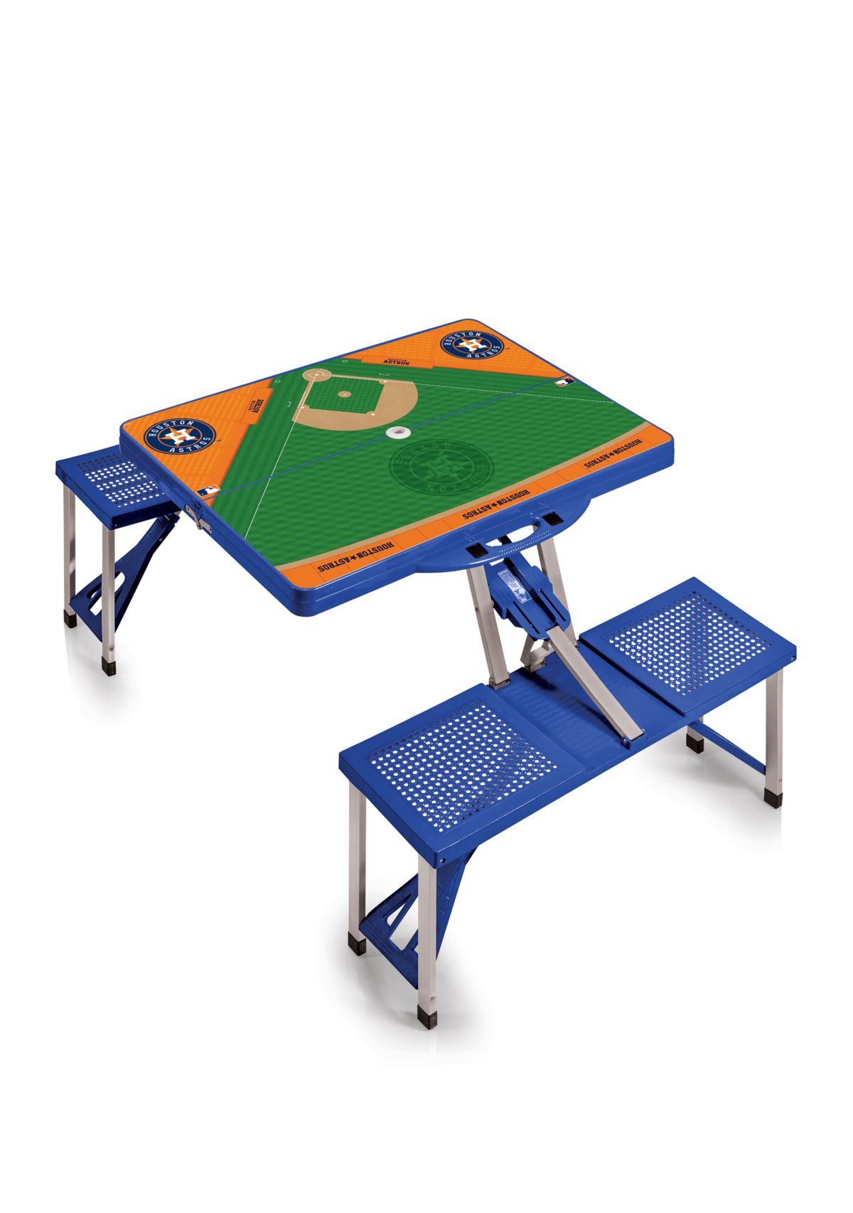 MLB Houston Astros Picnic Table Portable Folding Table with Seats