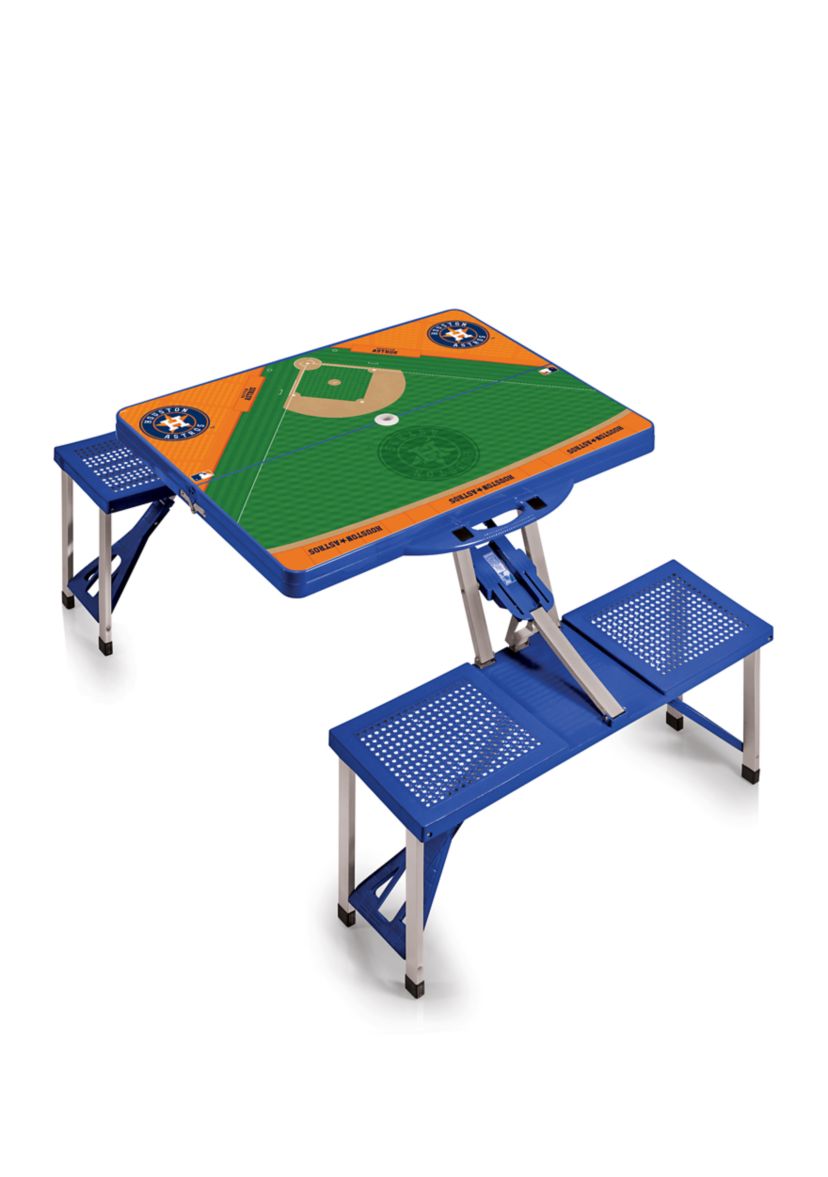 MLB Houston Astros Picnic Table Portable Folding Table with Seats
