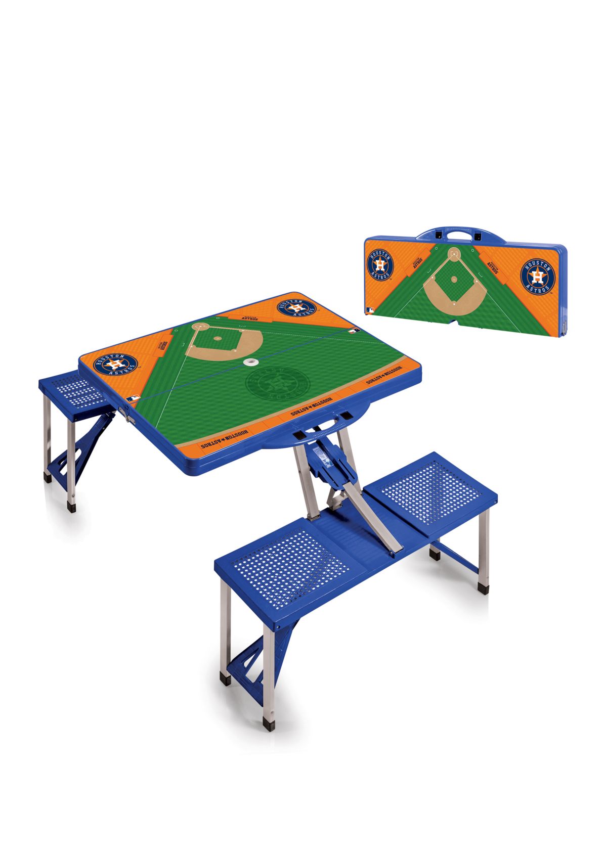 MLB Houston Astros Picnic Table Portable Folding Table with Seats