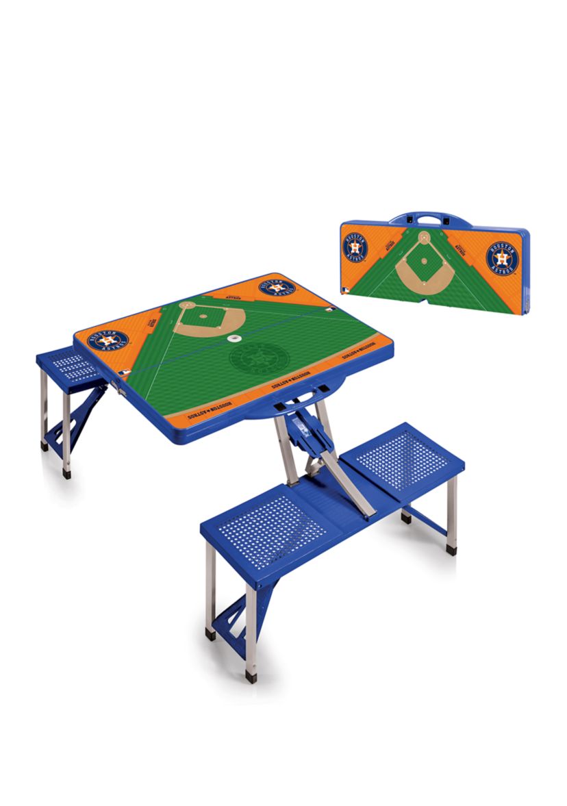 MLB Houston Astros Picnic Table Portable Folding Table with Seats
