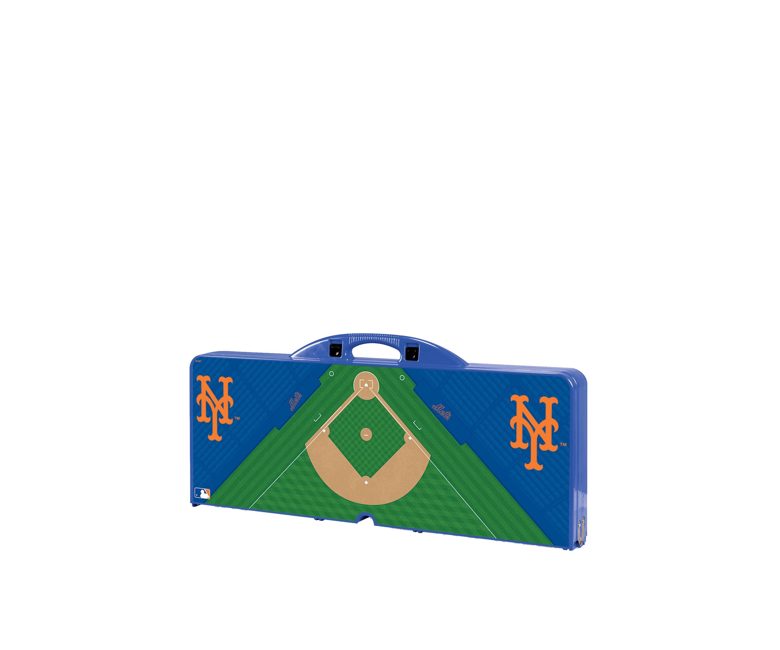 MLB New York Mets Picnic Table Portable Folding Table with Seats