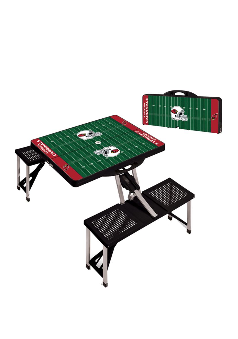 NFL Arizona Cardinals Picnic Table Portable Folding Table with Seats