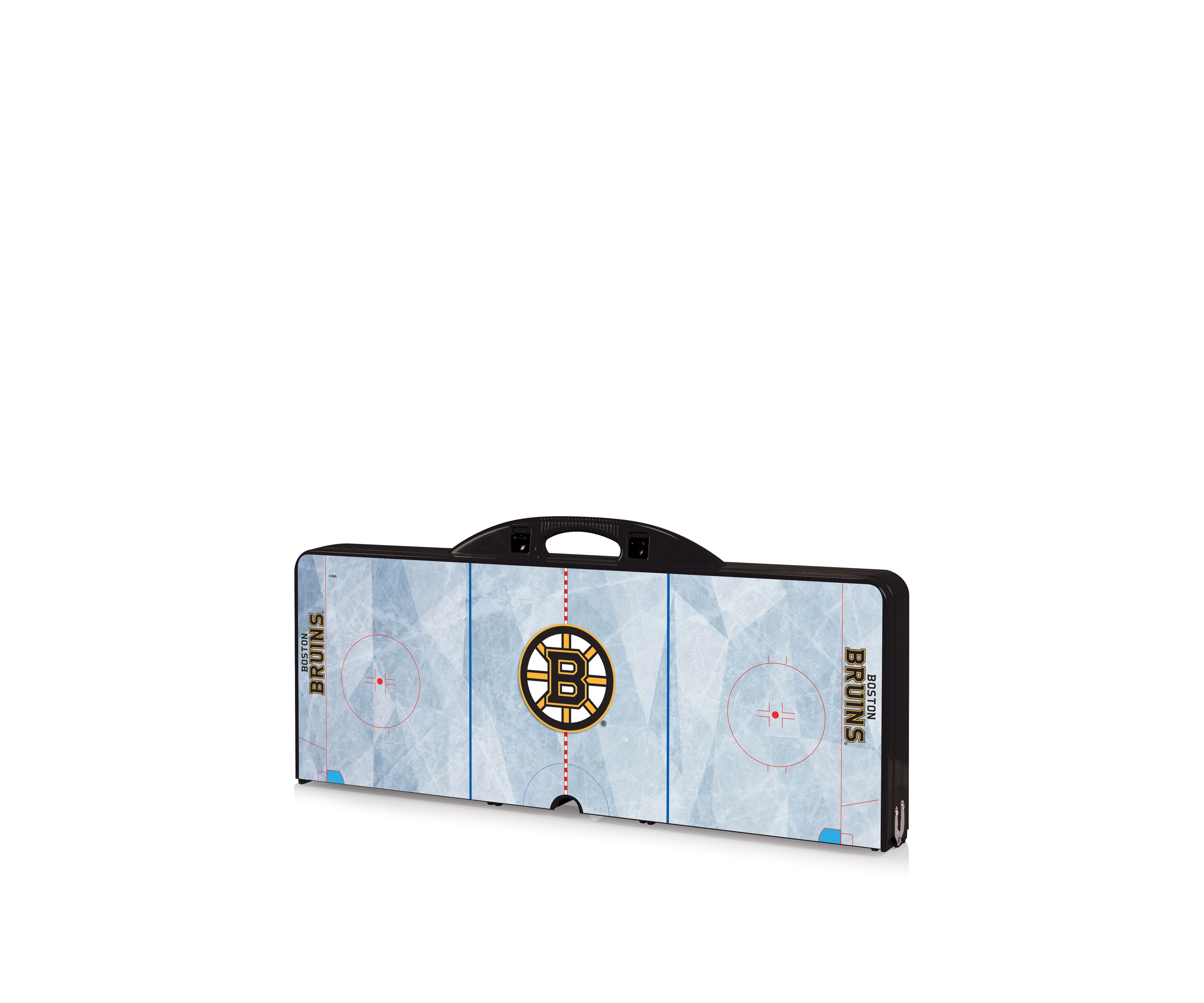 NHL Boston Bruins Picnic Table Portable Folding Table with Seats