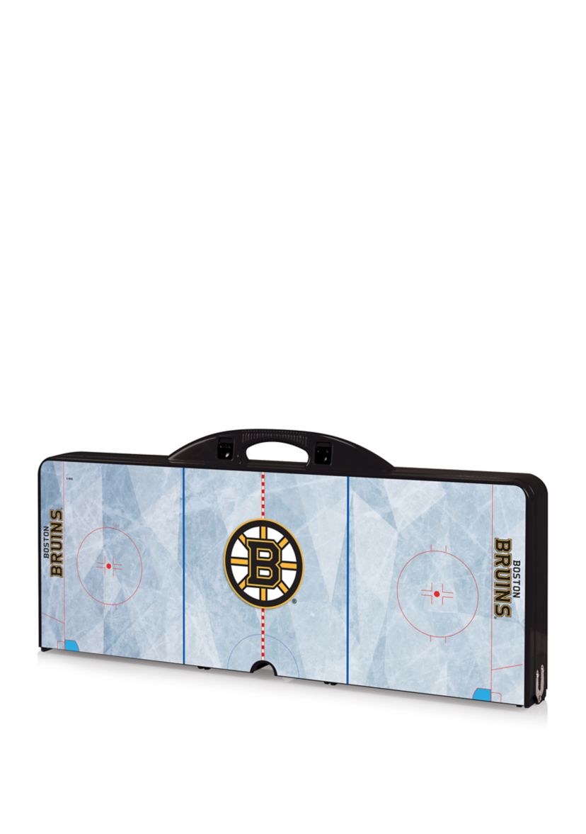 NHL Boston Bruins Picnic Table Portable Folding Table with Seats