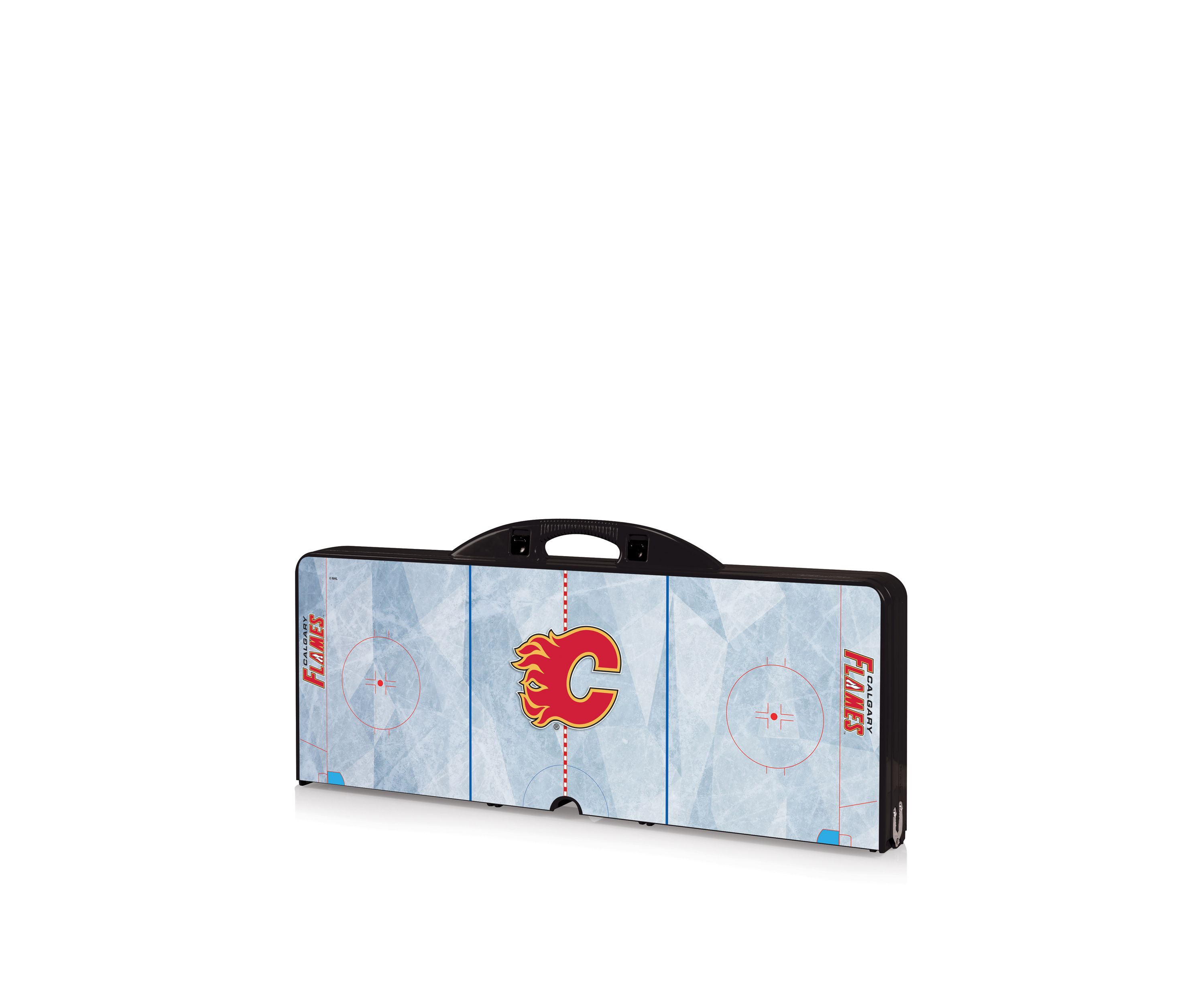 NHL Calgary Flames Picnic Table Portable Folding Table with Seats