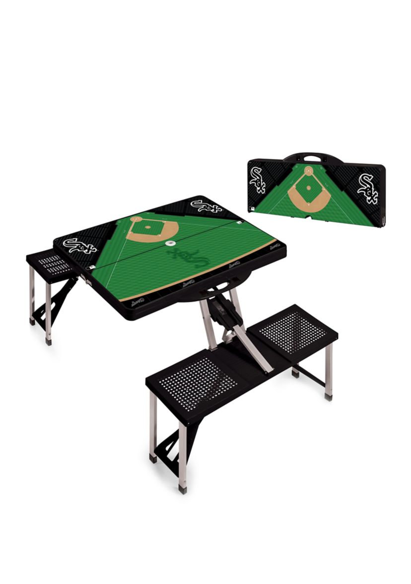 MLB Chicago White Sox Picnic Table Portable Folding Table with Seats