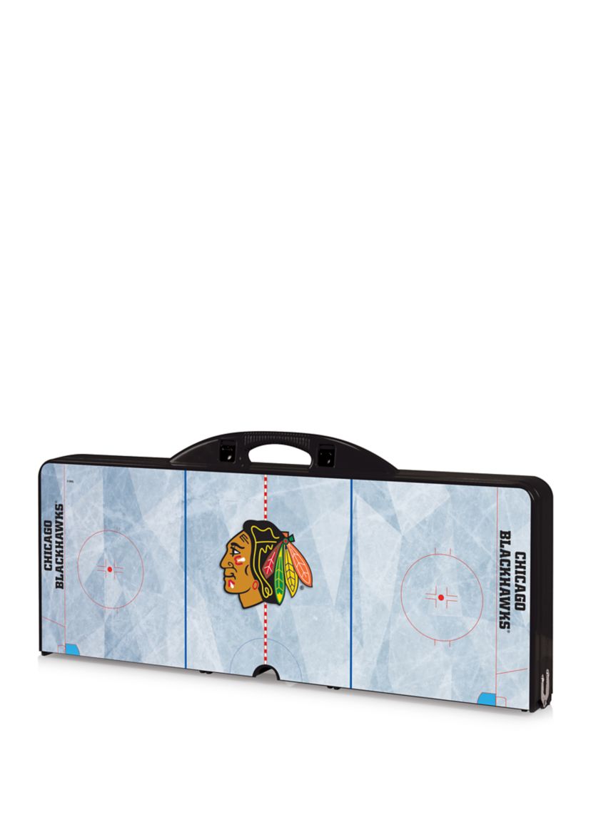 NHL Chicago Blackhawks Picnic Table Portable Folding Table with Seats
