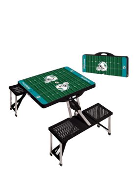 Belk NFL Miami Dolphins Picnic Table Portable Folding Table with