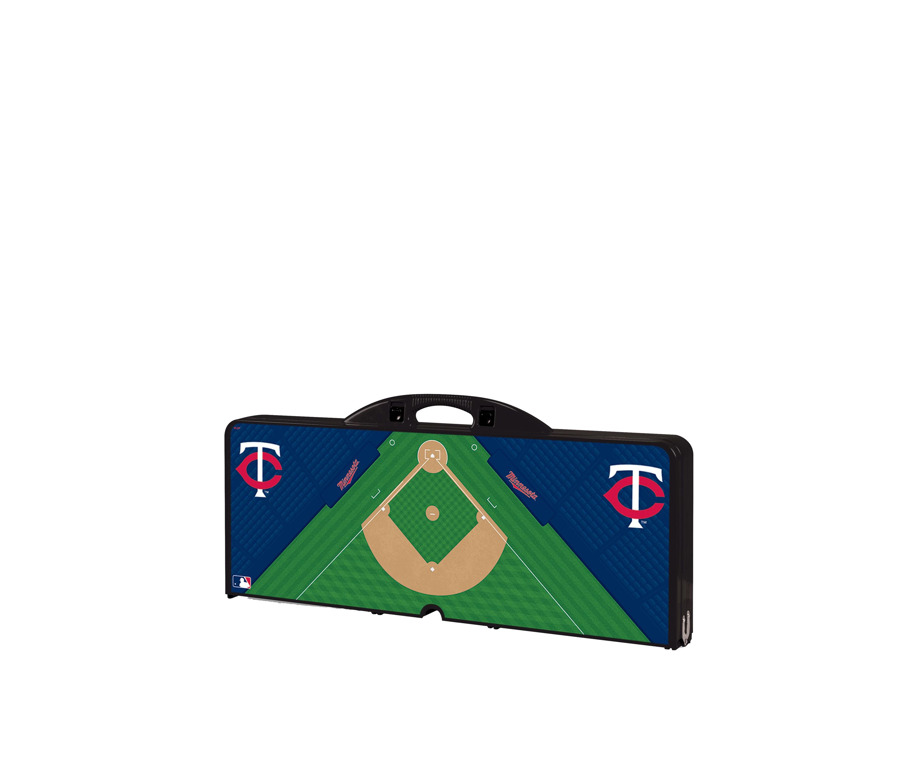 MLB Minnesota Twins Picnic Table Portable Folding Table with Seats