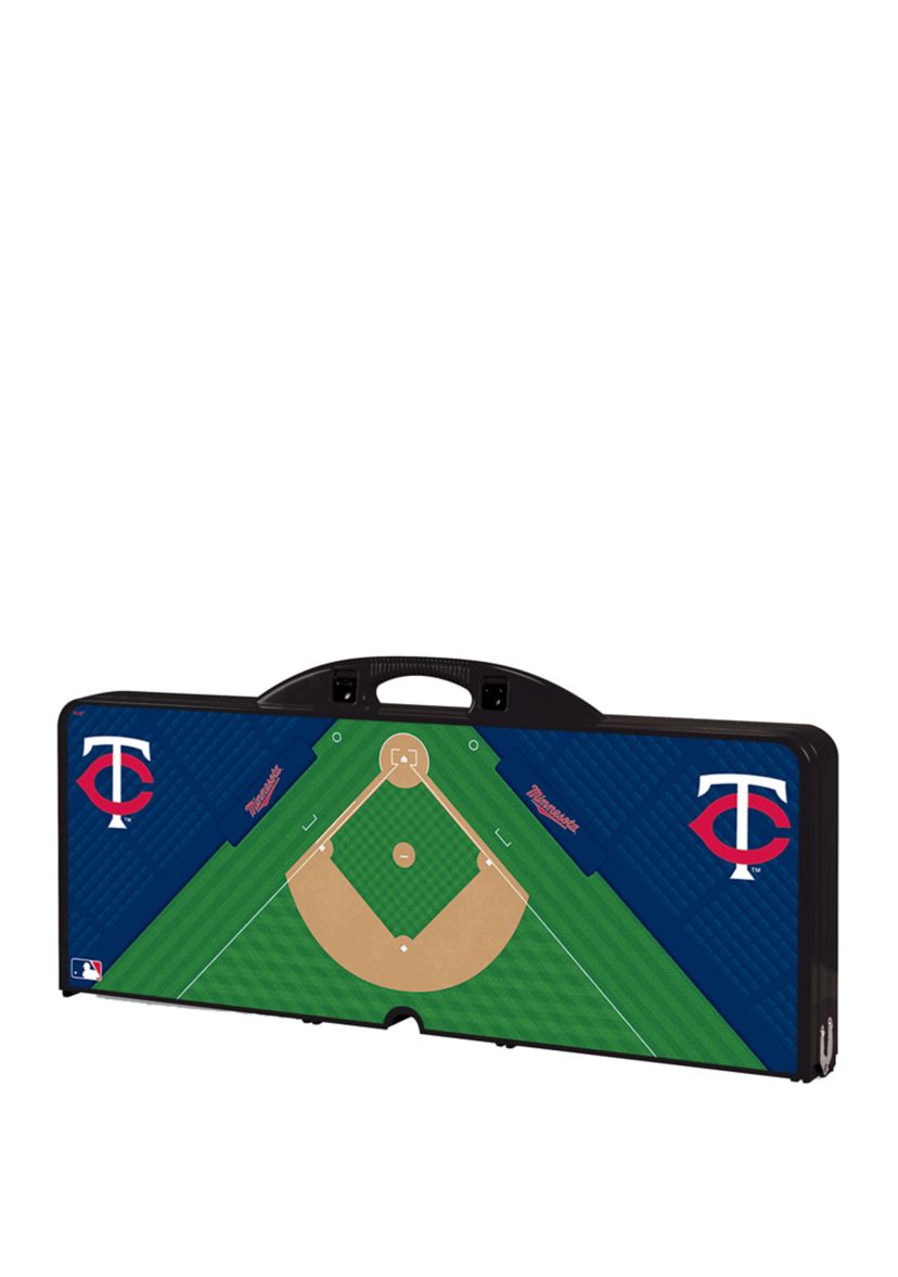 MLB Minnesota Twins Picnic Table Portable Folding Table with Seats