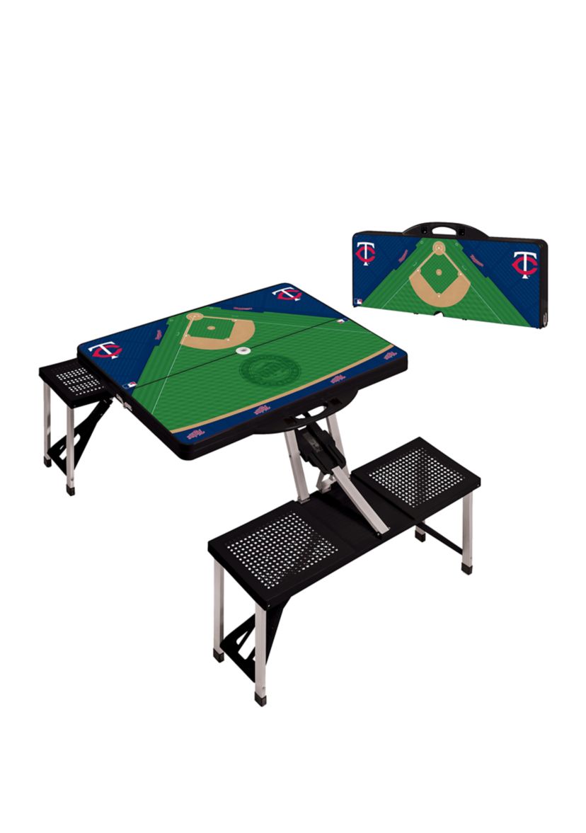 MLB Minnesota Twins Picnic Table Portable Folding Table with Seats