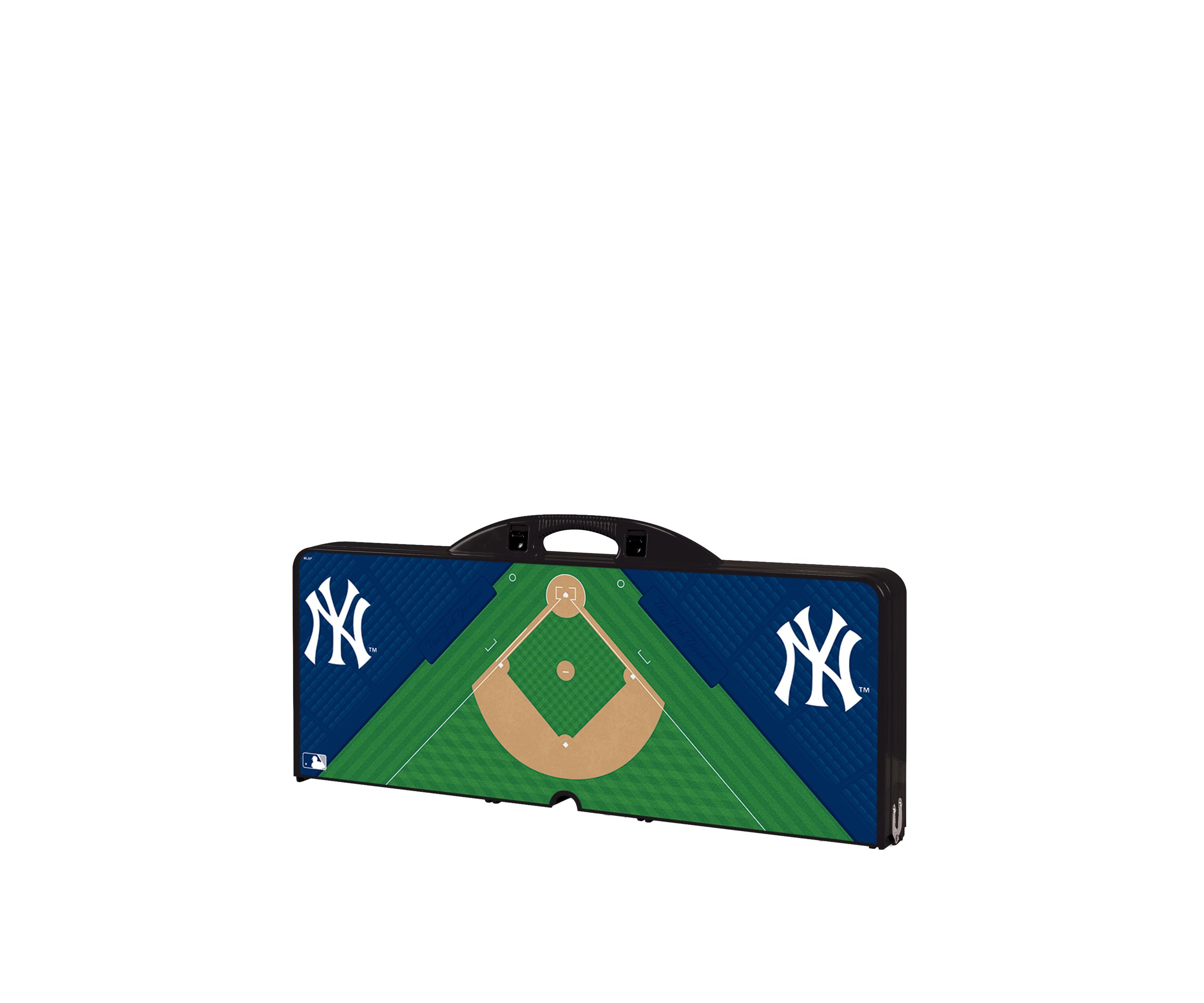 MLB New York Yankees Picnic Table Portable Folding Table with Seats