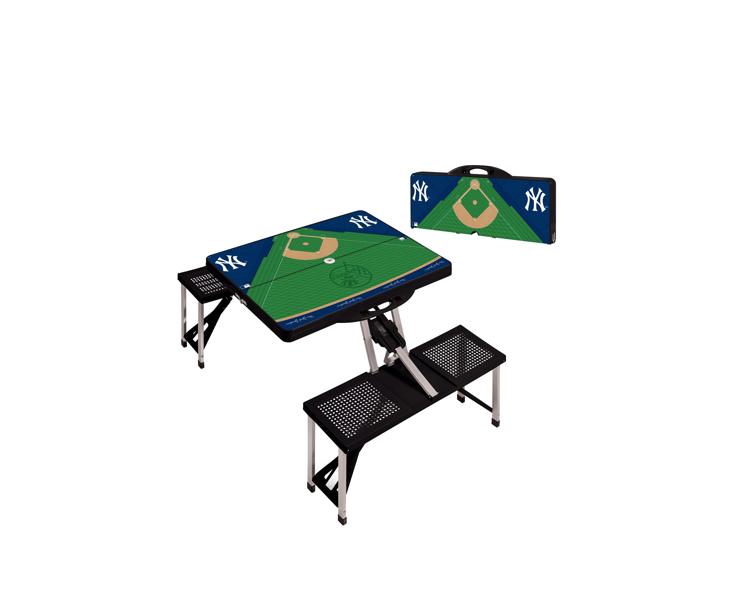 MLB New York Yankees Picnic Table Portable Folding Table with Seats