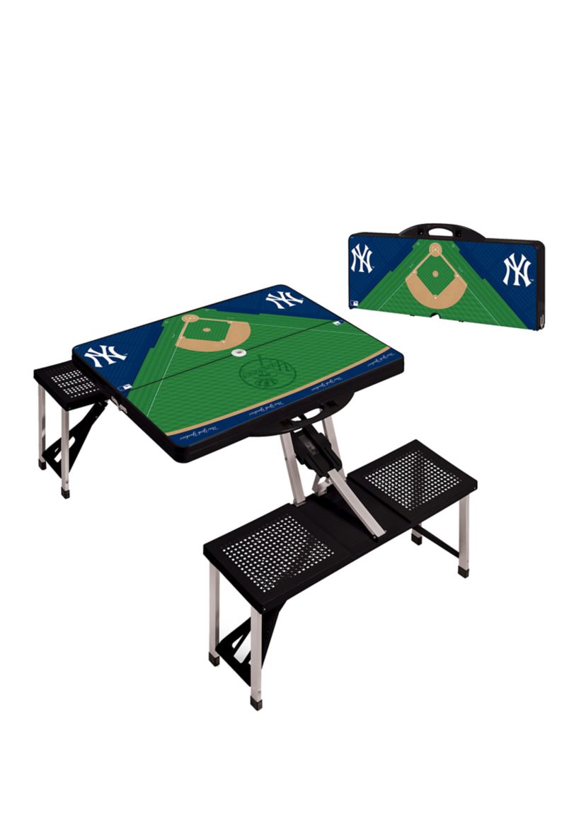 MLB New York Yankees Picnic Table Portable Folding Table with Seats