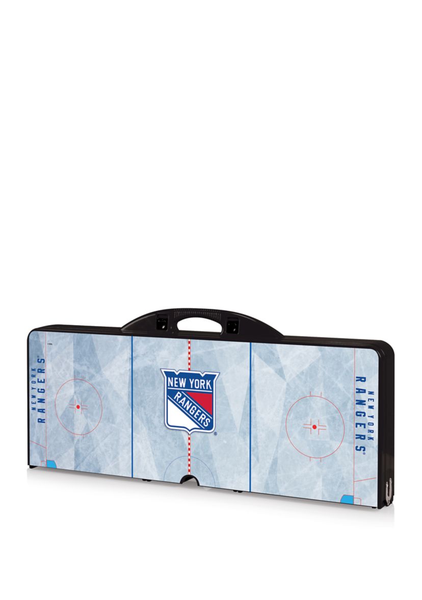 NHL New York Rangers Picnic Table Portable Folding Table with Seats