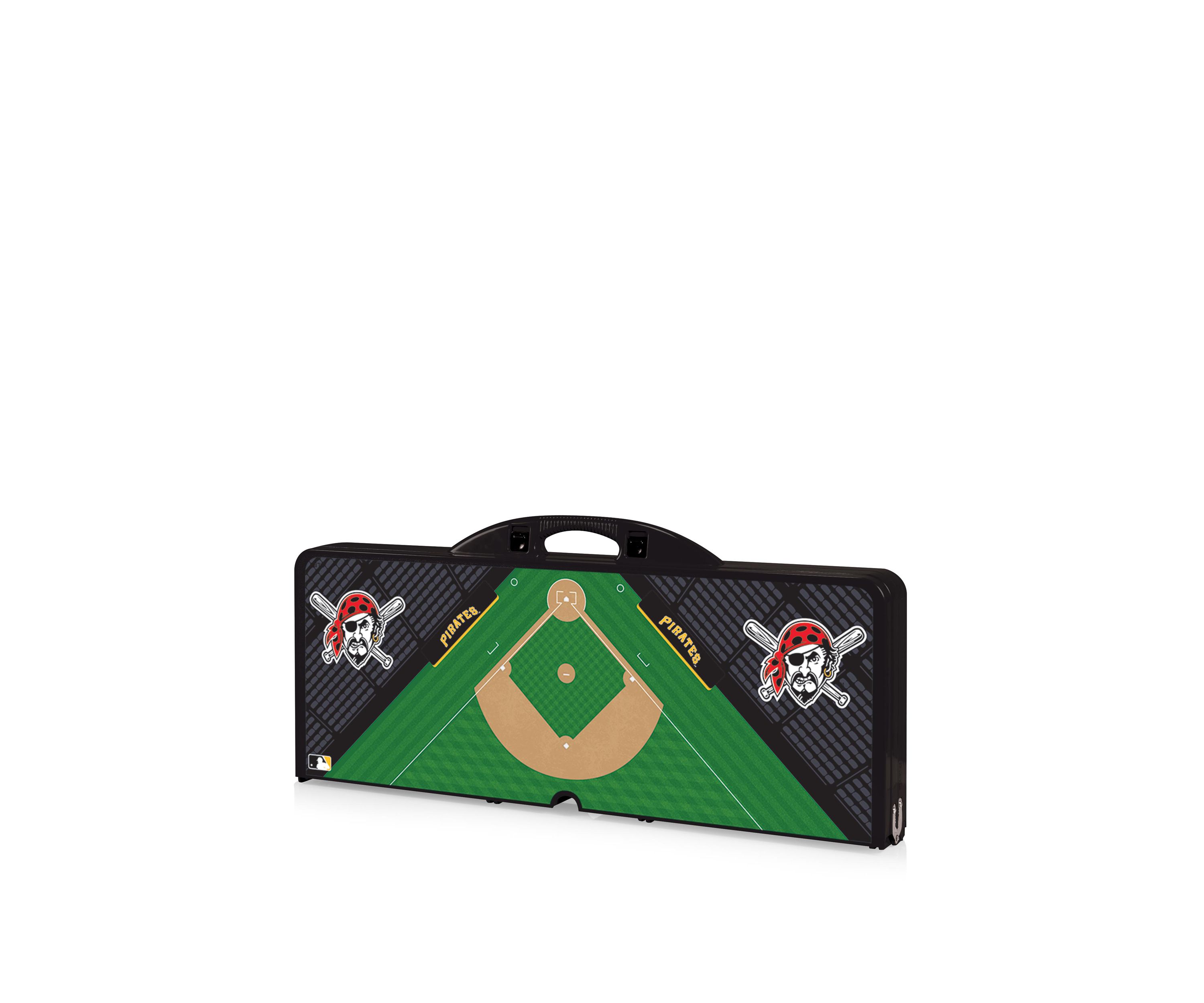 MLB Pittsburgh Pirates Picnic Table Portable Folding Table with Seats