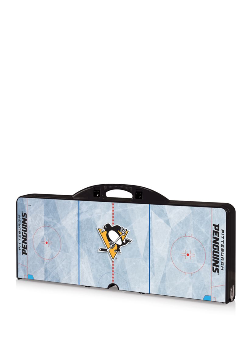 NHL Pittsburgh Penguins Picnic Table Portable Folding Table with Seats