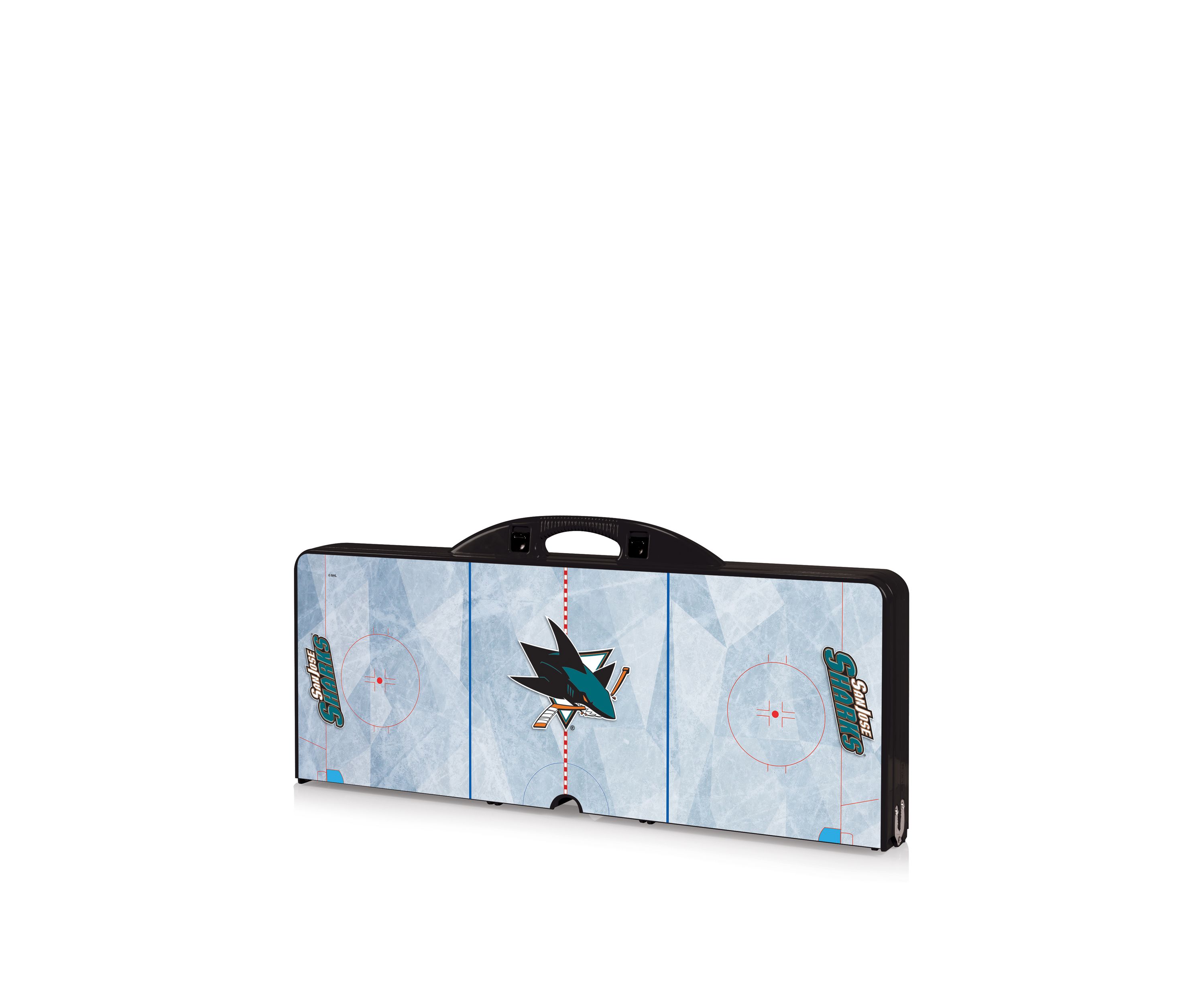 NHL San Jose Sharks Picnic Table Portable Folding Table with Seats