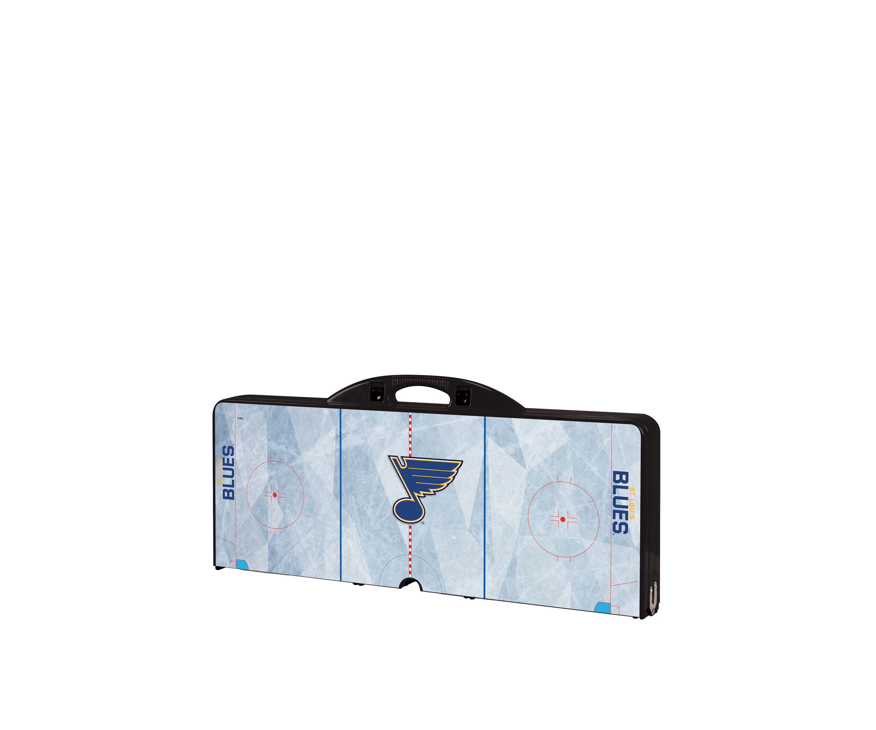 NHL St. Louis Blues Picnic Table Portable Folding Table with Seats