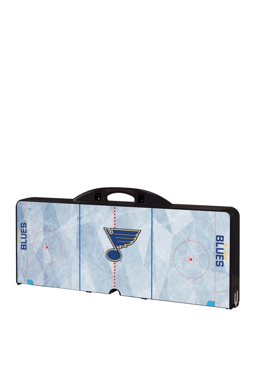 NHL St. Louis Blues Picnic Table Portable Folding Table with Seats